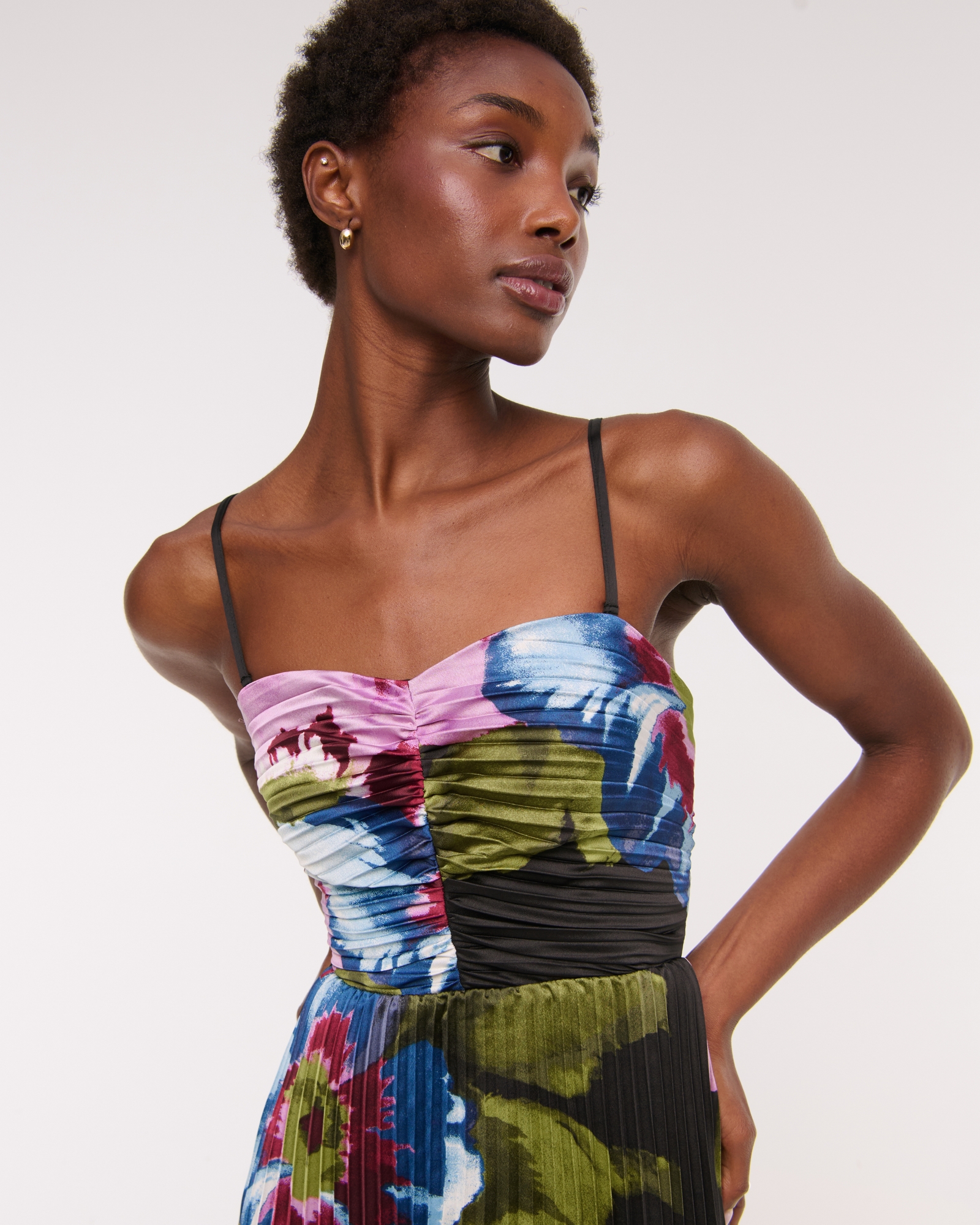 The A&F Giselle Strapless Tiered Maxi Dress