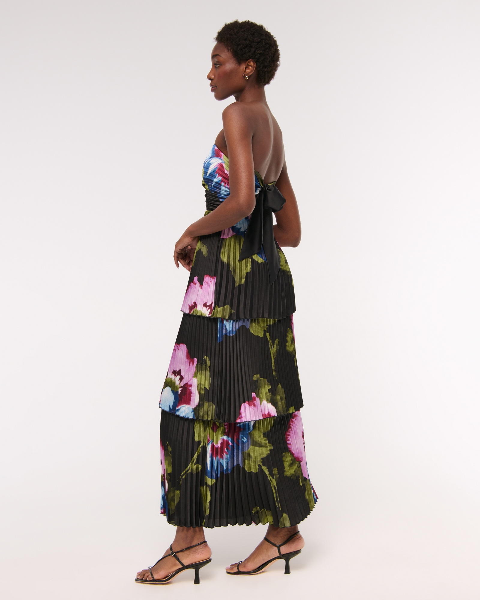 The A&F Giselle Strapless Tiered Maxi Dress
