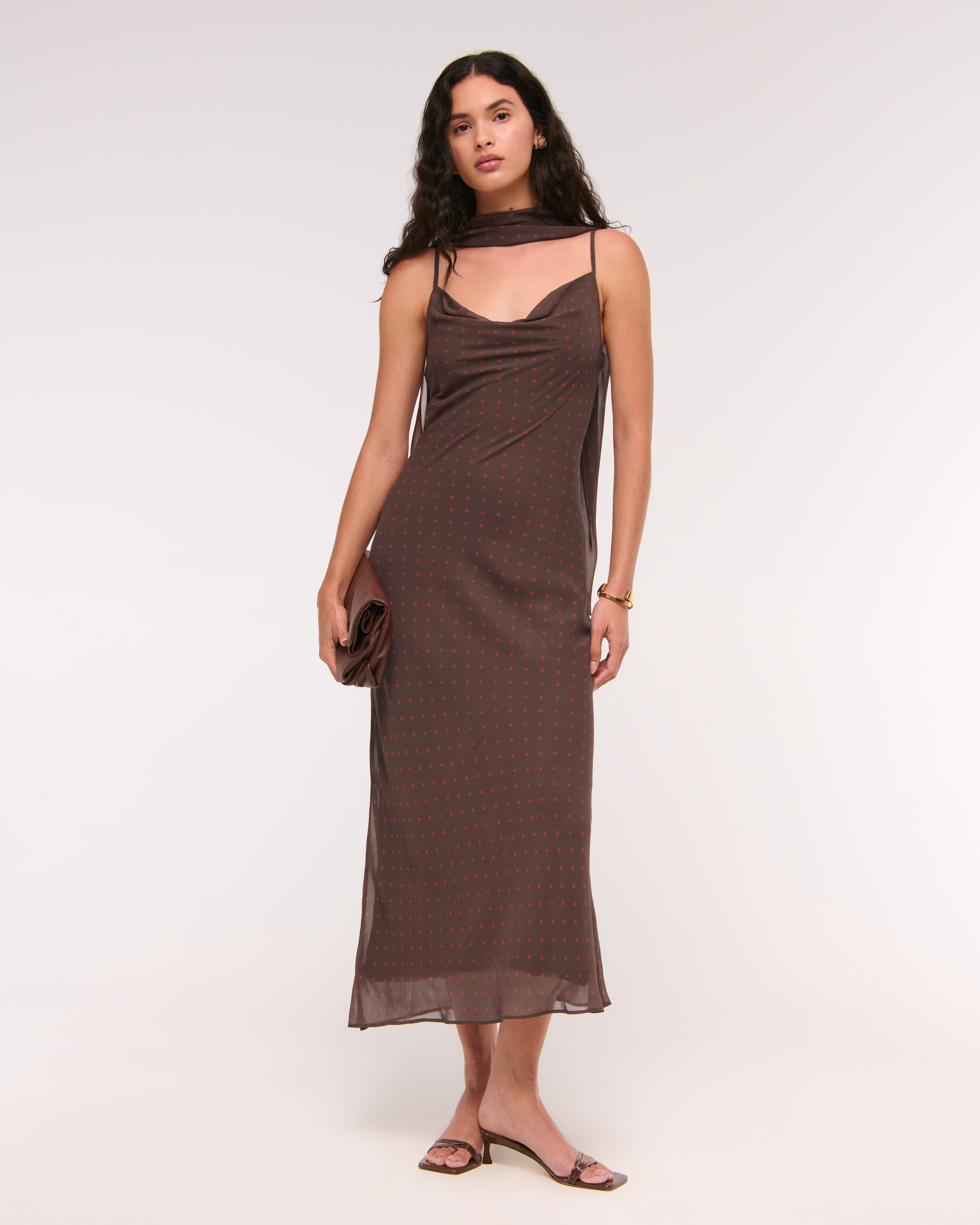 Abercrombie & Fitch The A&f Julia Slip Scarf Maxi Dress