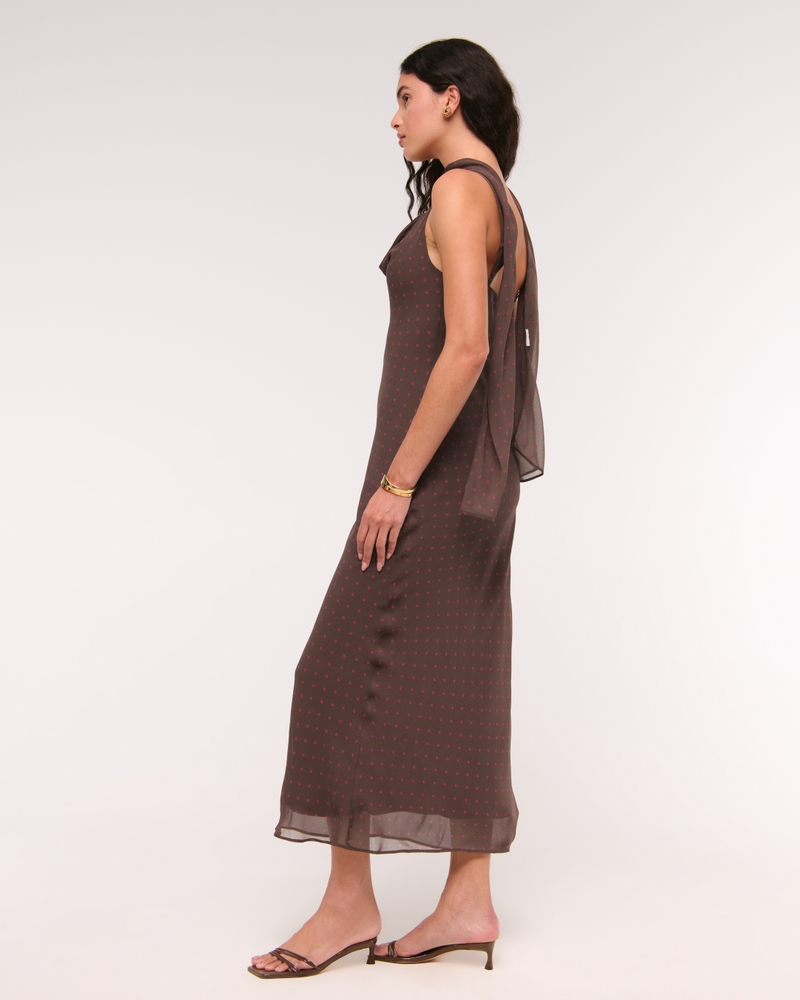 The A&F Julia Slip Scarf Maxi Dress