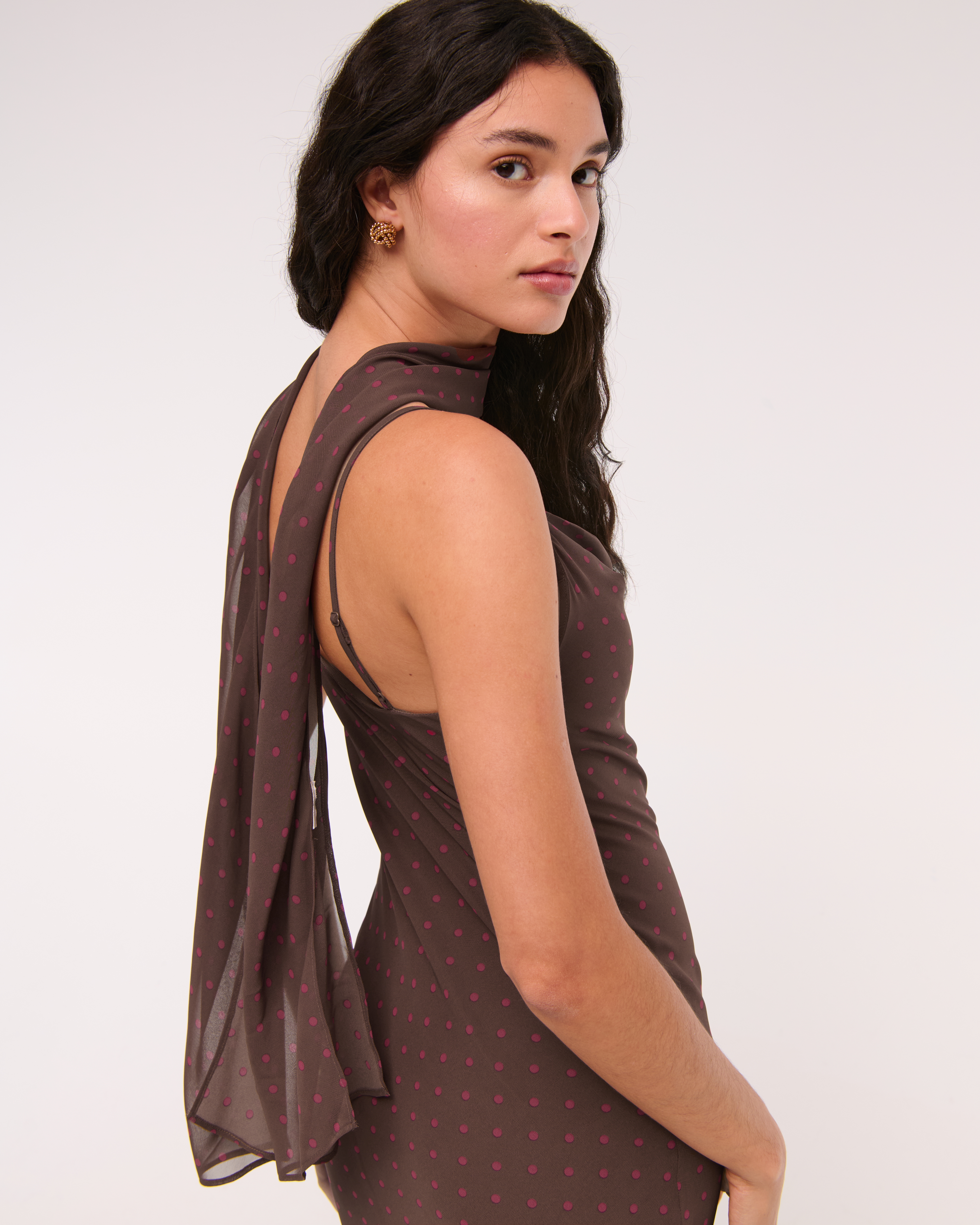 Abercrombie & Fitch The A&f Julia Slip Scarf Maxi Dress