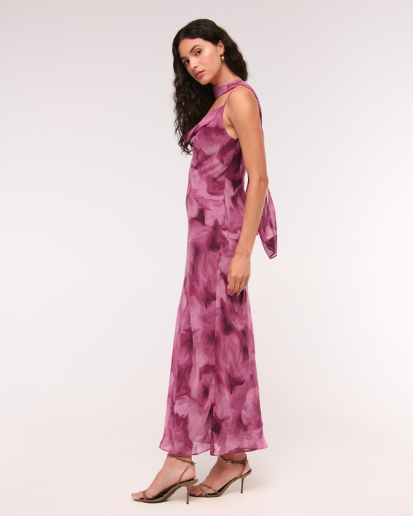 The A&F Julia Slip Scarf Maxi Dress