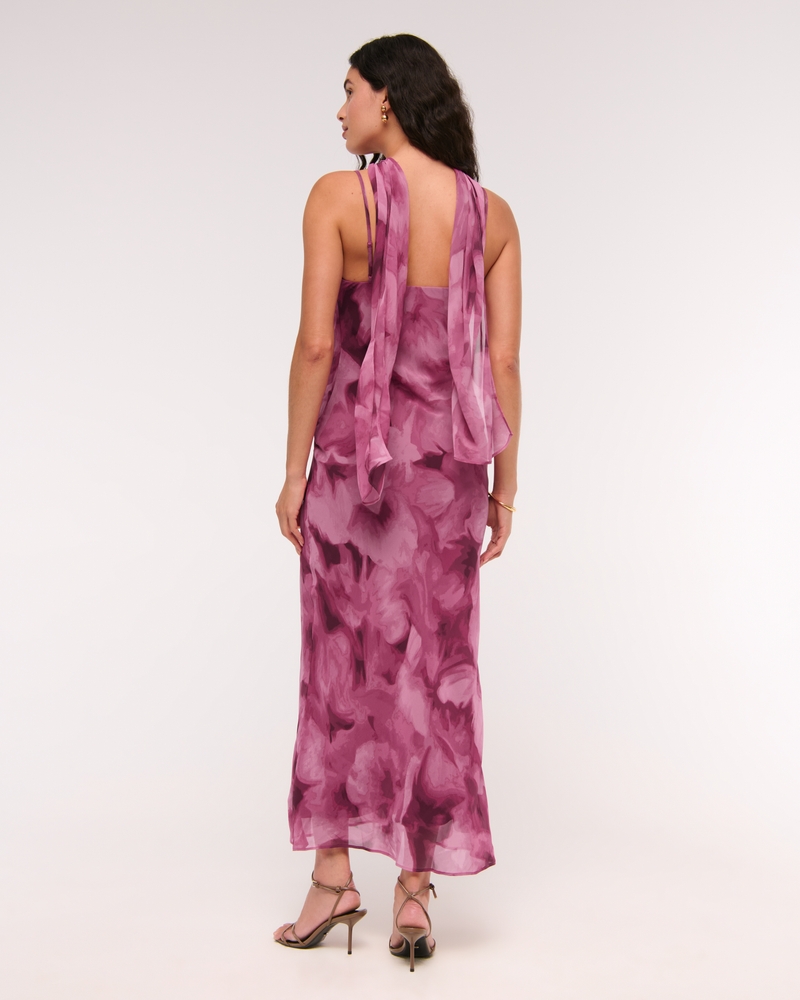 The A&F Julia Slip Scarf Maxi Dress