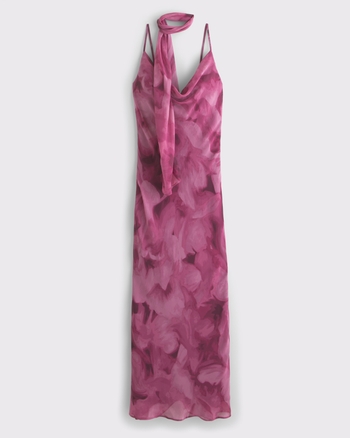 The A&F Julia Slip Scarf Maxi Dress