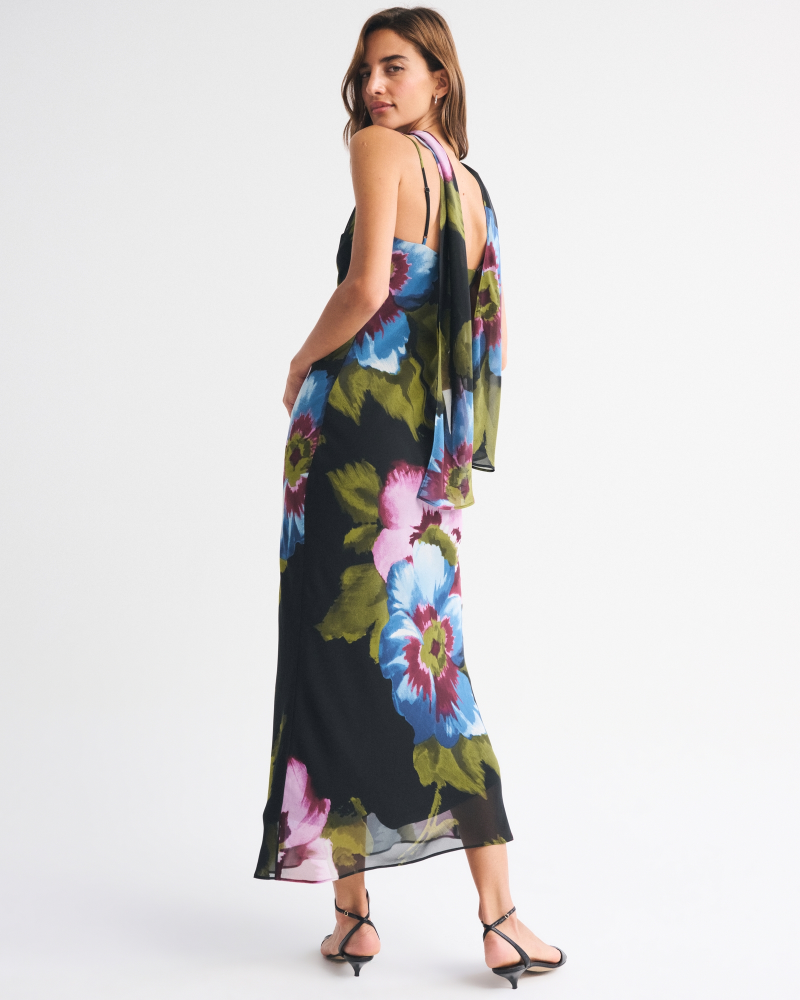 The A&F Julia Slip Scarf Maxi Dress