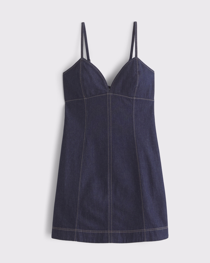 white christmas dresses Keep Loving Me Denim Mini Dress