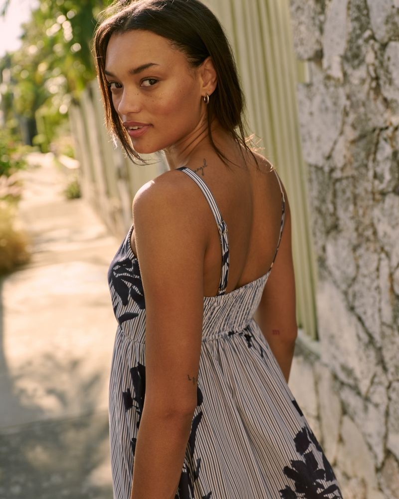 Sweetheart Babydoll Maxi Dress