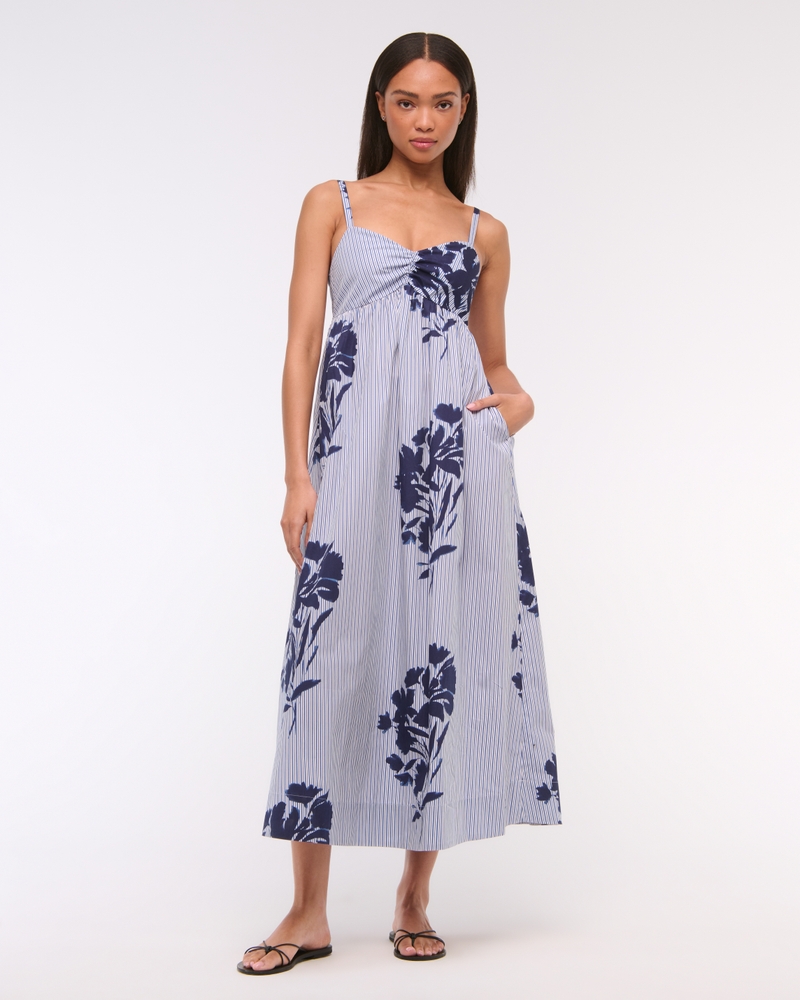 Sweetheart Babydoll Maxi Dress
