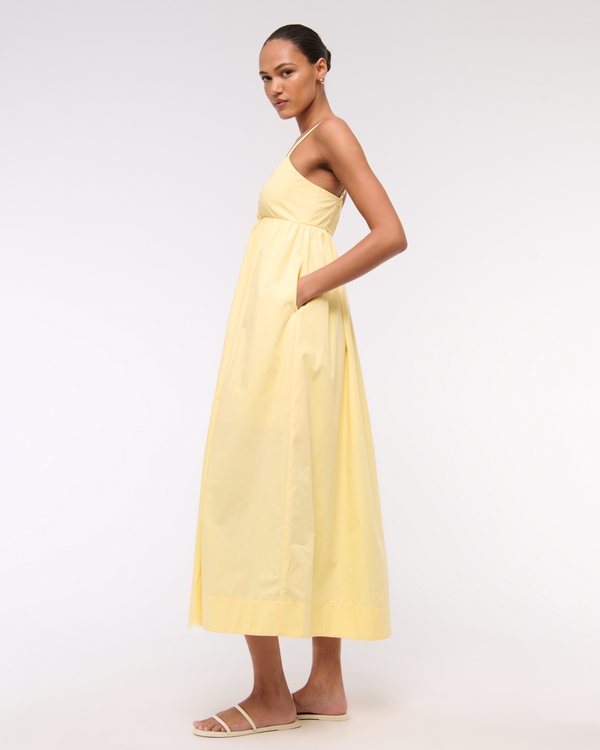 Sweetheart Babydoll Maxi Dress, Sunny Yellow view 2