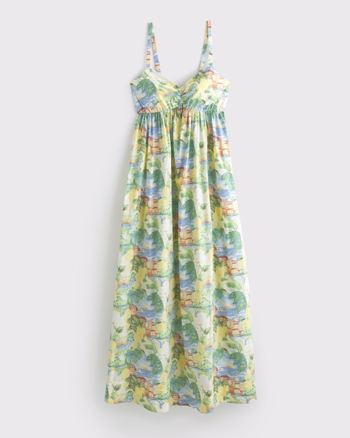 Sweetheart Babydoll Maxi Dress