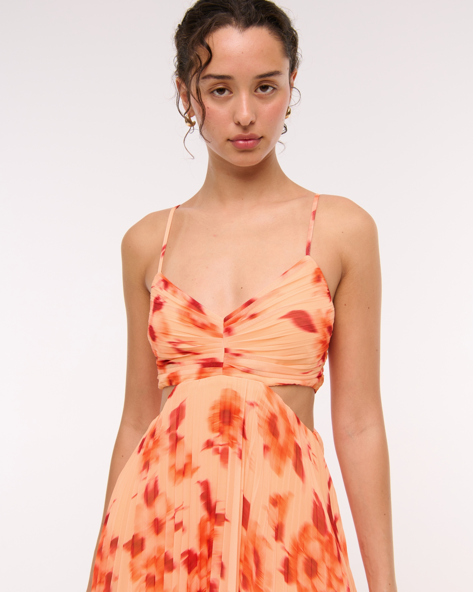 The A&F Giselle Babydoll Cutout Maxi Dress