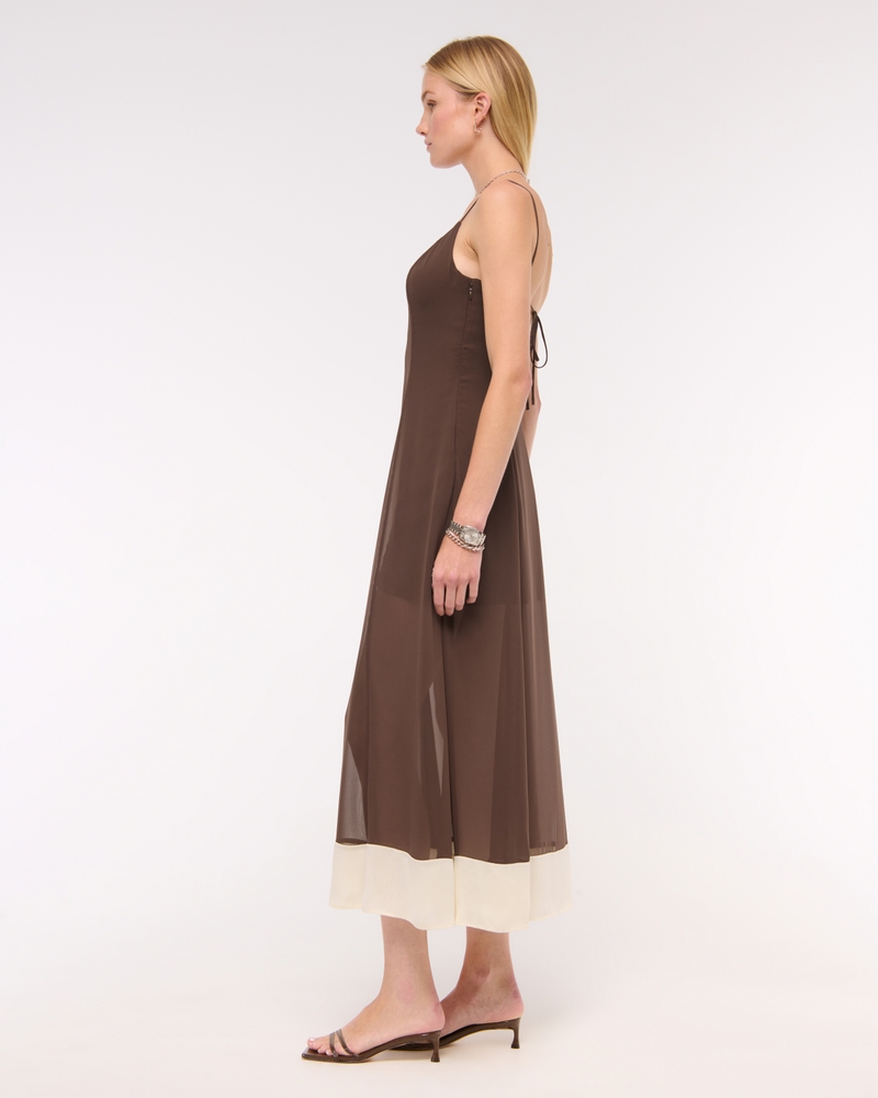 Sheer Flowy Maxi Dress