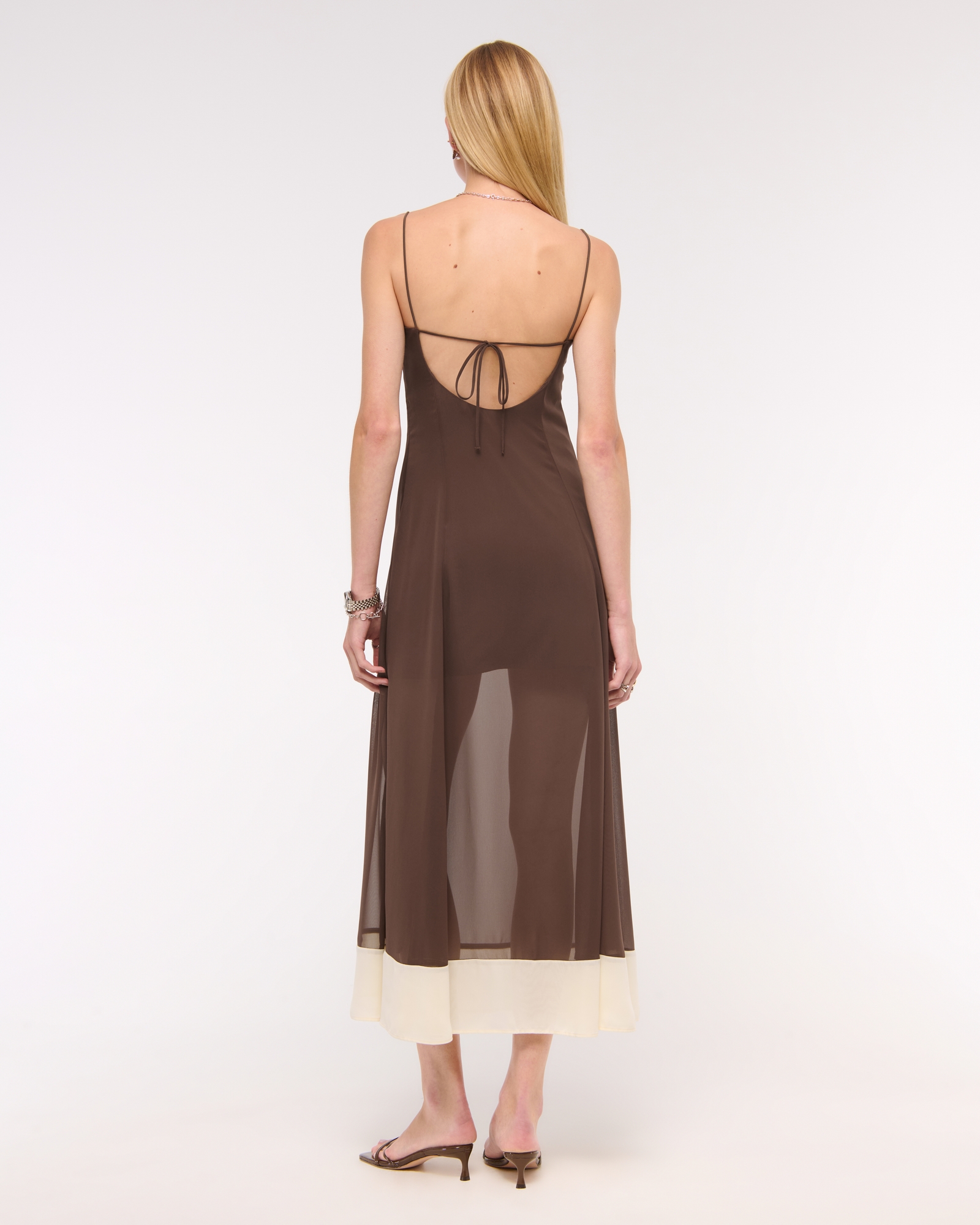 Sheer Flowy Maxi Dress
