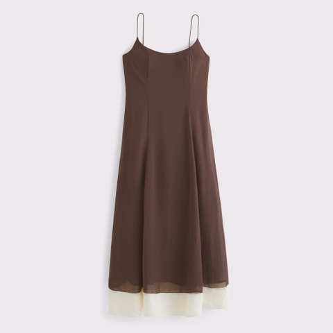 Женские платья Abercrombie & Fitch Sheer Flowy Maxi Dress