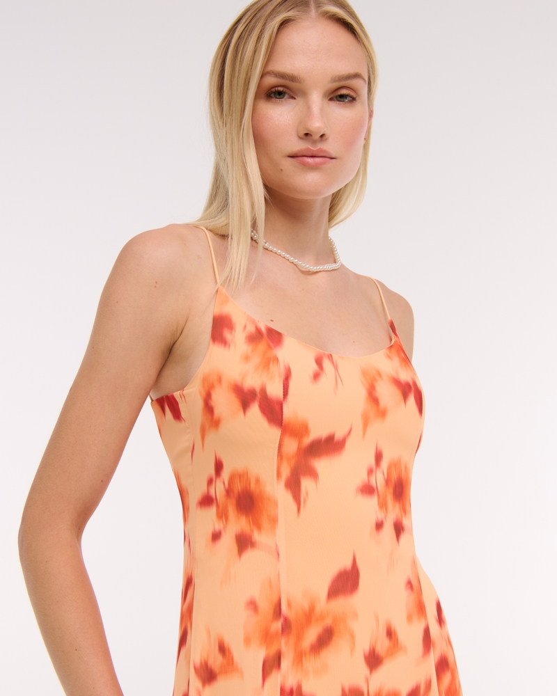 Sheer Flowy Maxi Dress