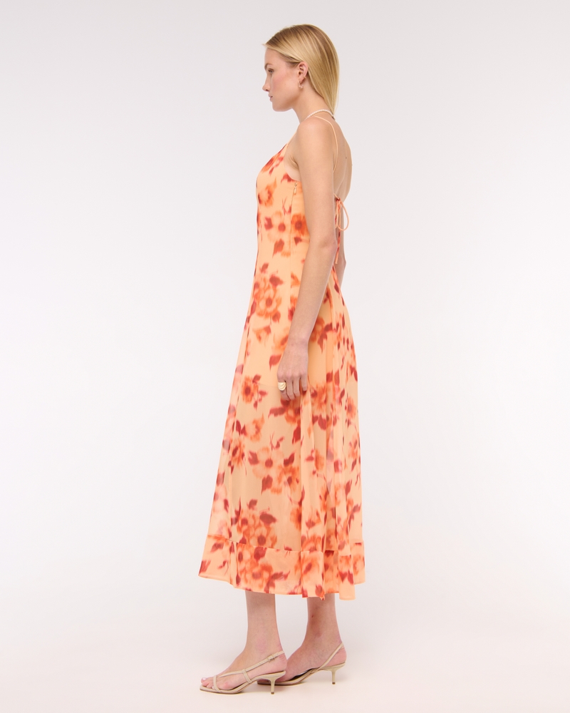 Sheer Flowy Maxi Dress