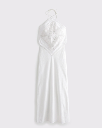 Women's Halter Cutout Midi Dress | Women's Dresses & Jumpsuits | Abercrombie.com