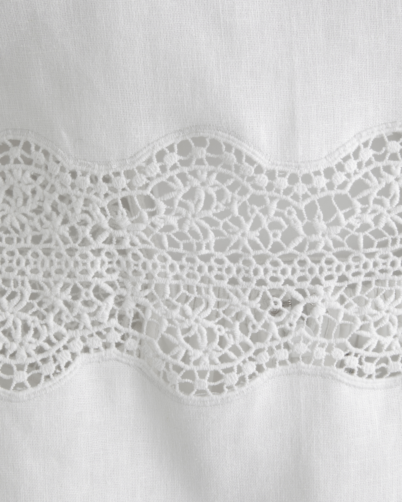 Apron Lace-Trim Mini Dress