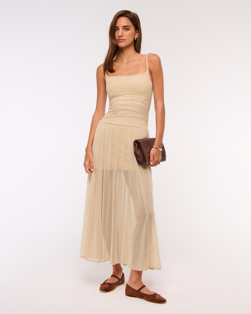 Asymmetrical Mesh Twist Top