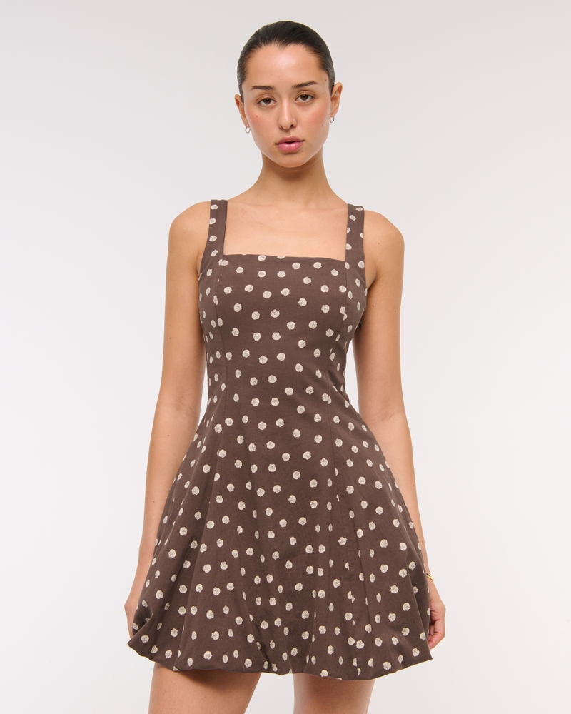 The A&F Mila Bubble Hem Mini Dress