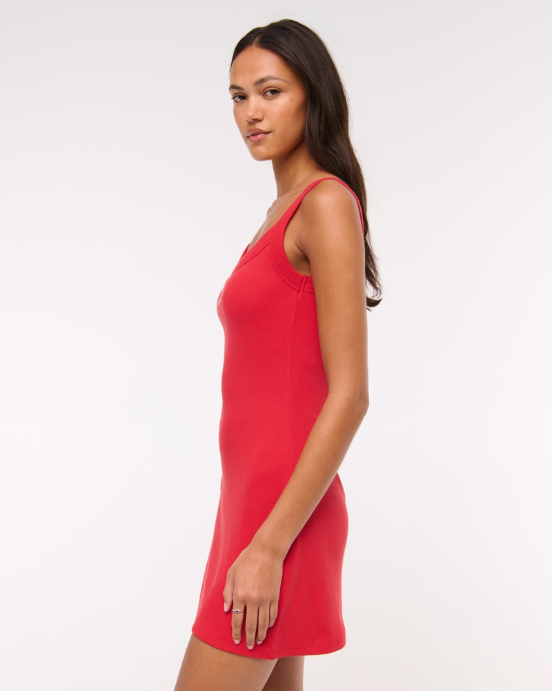 Kansas City Chiefs Bra-Free Essential 90s Rib Mini Dress