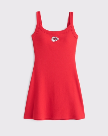 Kansas City Chiefs Bra-Free Essential 90s Rib Mini Dress