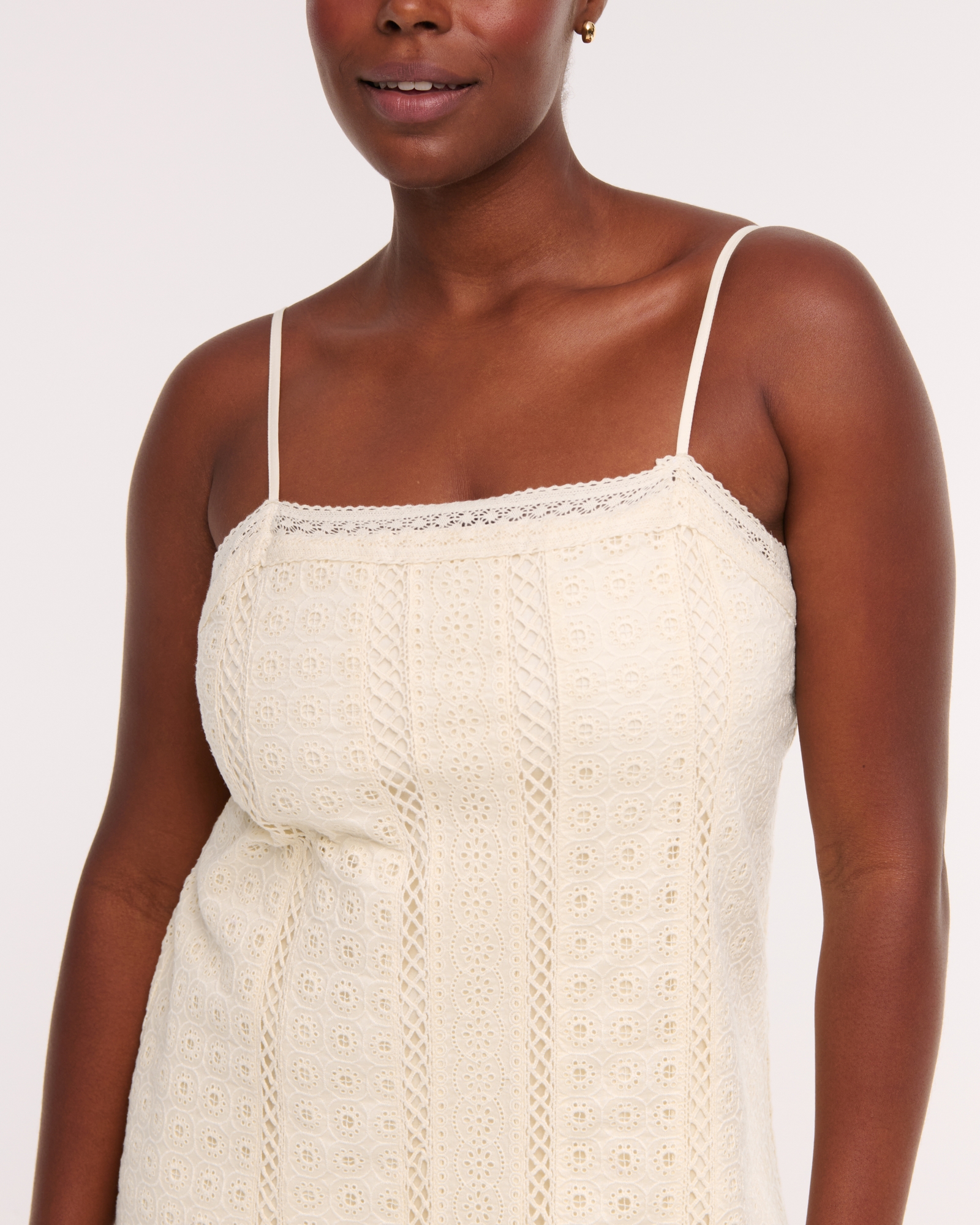 Lace Shift Mini Dress