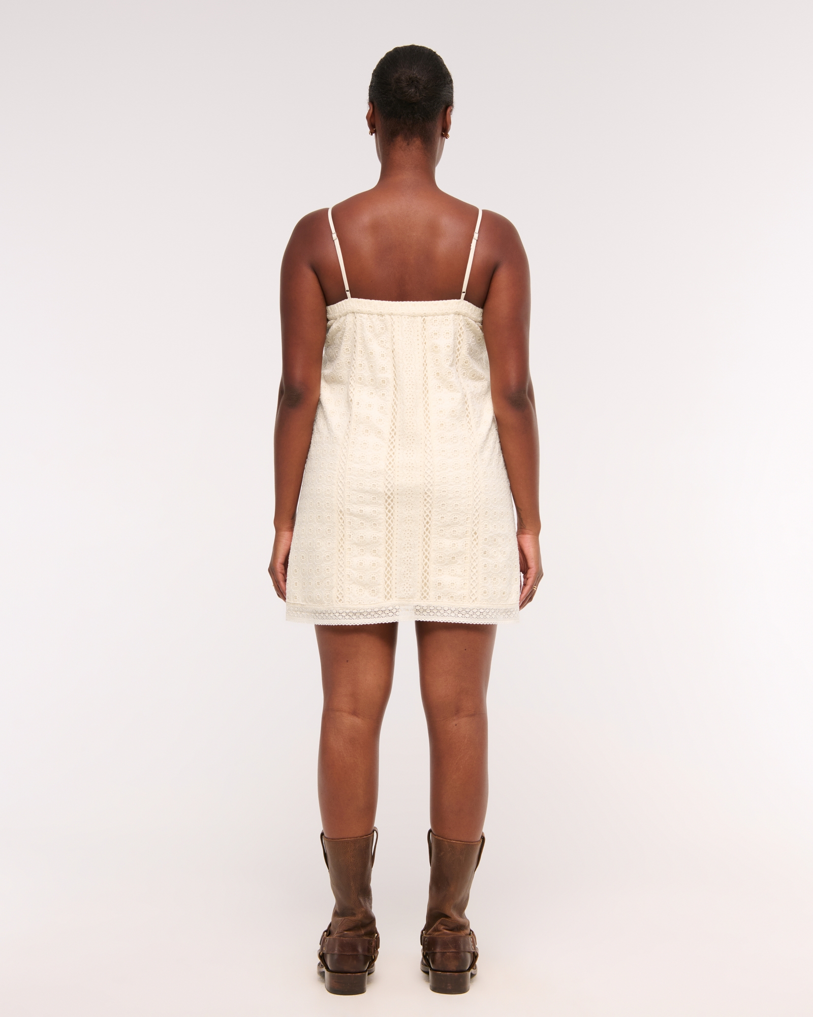 Lace Shift Mini Dress