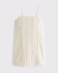 Lace Shift Mini Dress