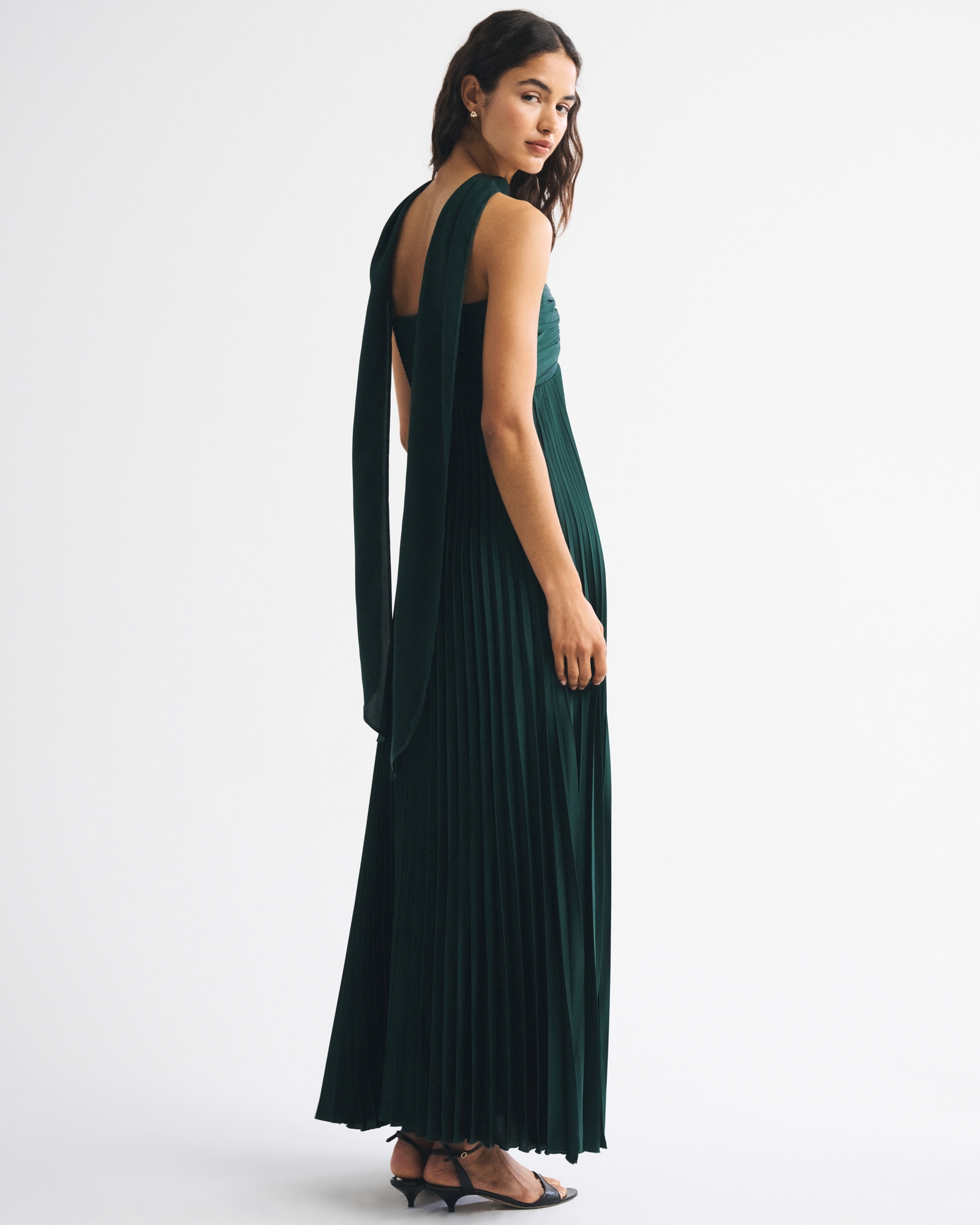 The A&F Giselle Strapless Scarf Babydoll Maxi Dress