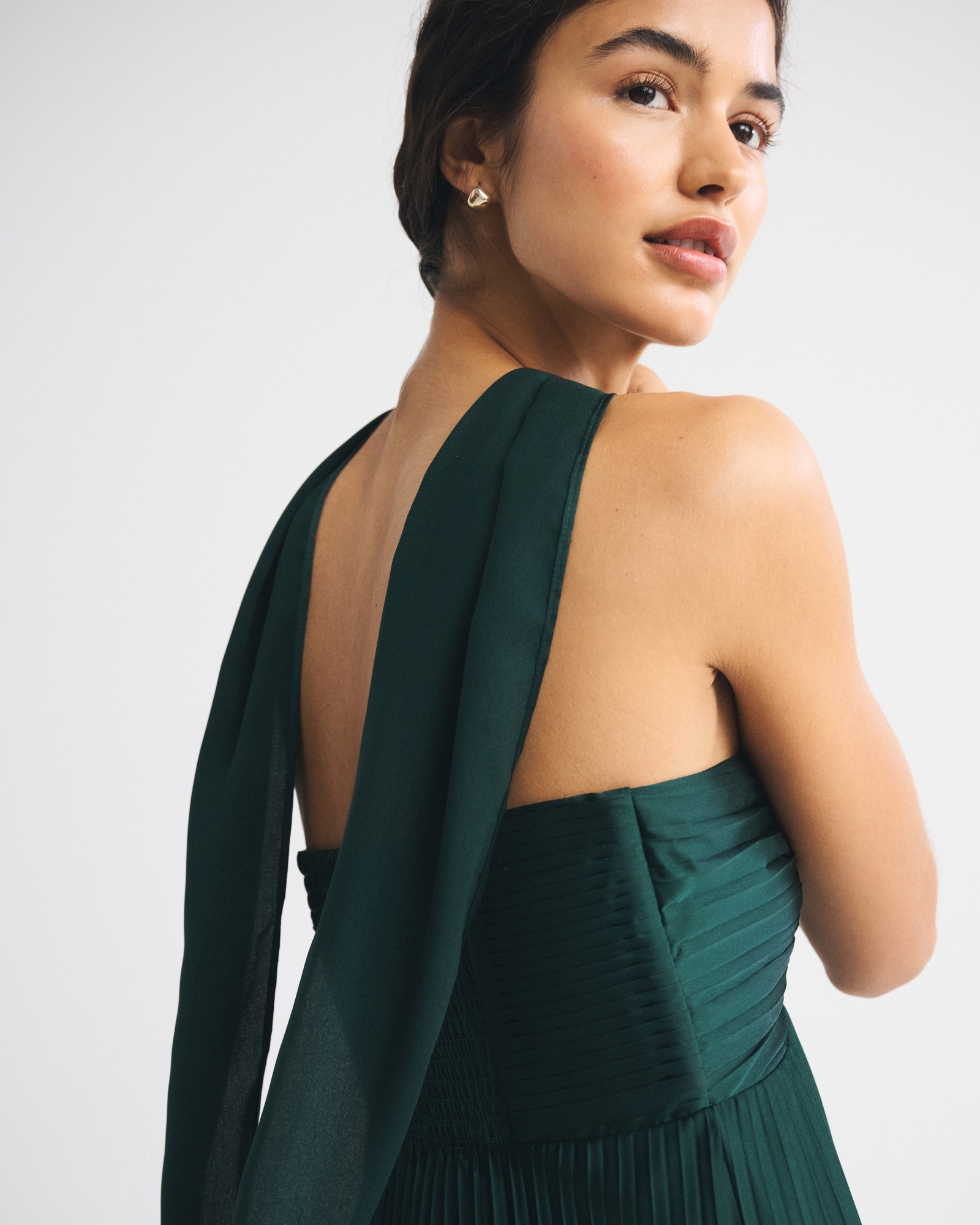 The A&F Giselle Strapless Scarf Babydoll Maxi Dress