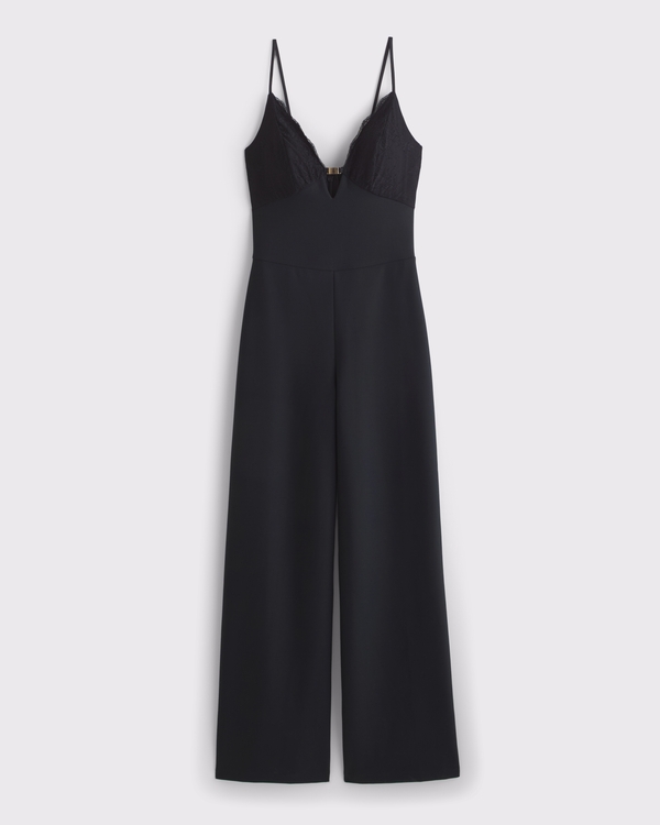 Women's Hardware Lace-Trim Jumpsuit | Women's Dresses & Jumpsuits