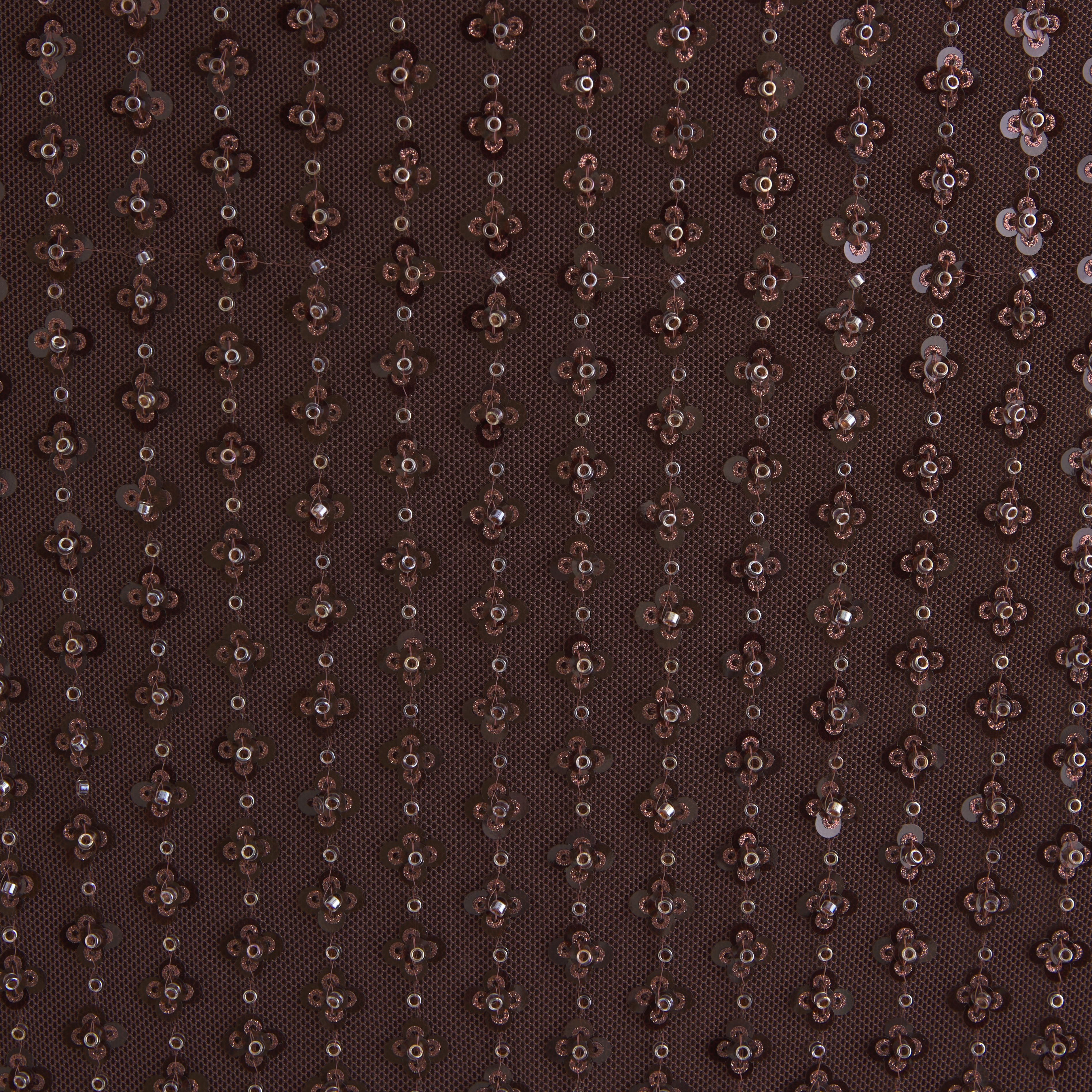 Abercrombie & Fitch Bra-free Strapless Beaded Maxi Dress In Brown