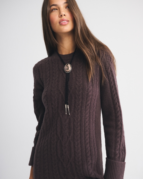 The A&F Madeline Cable Mini Sweater Dress