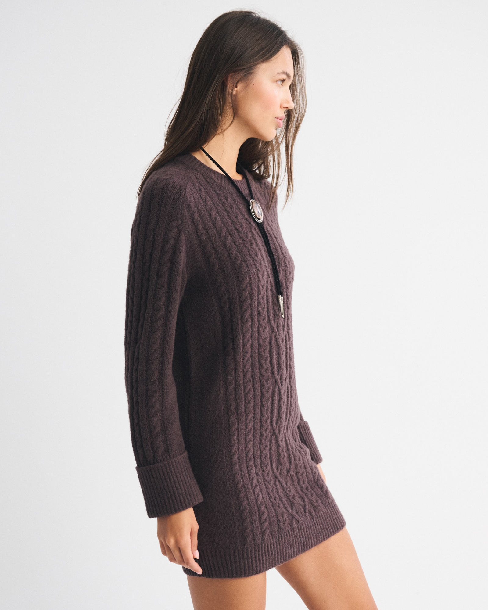 The A&F Madeline Cable Mini Sweater Dress