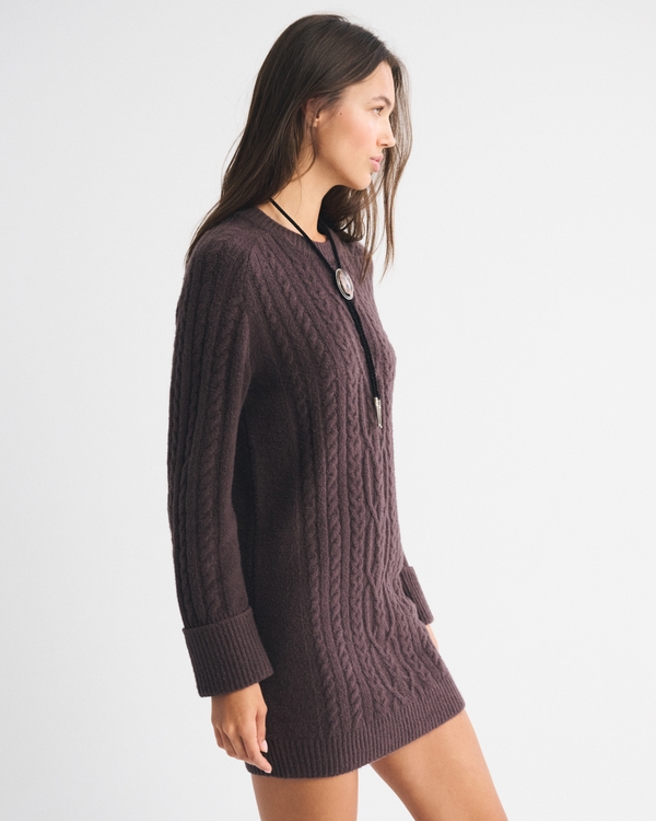 The A&F Madeline Cable Mini Sweater Dress