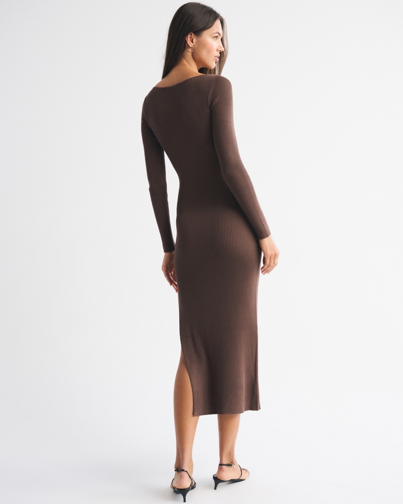 Hardware Keyhole Maxi Sweater Dress