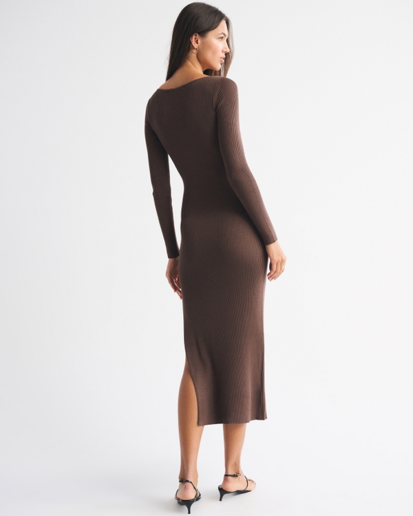 Hardware Keyhole Maxi Sweater Dress