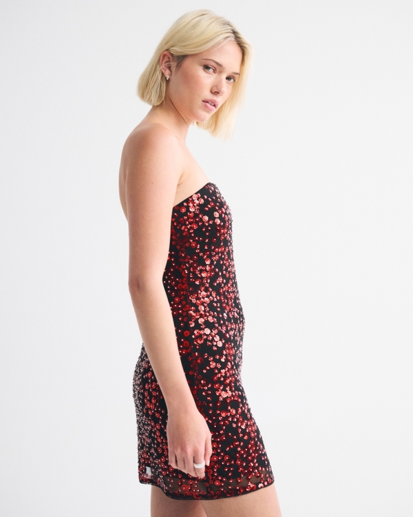 The A&F Scarlett Strapless Sequin Skort