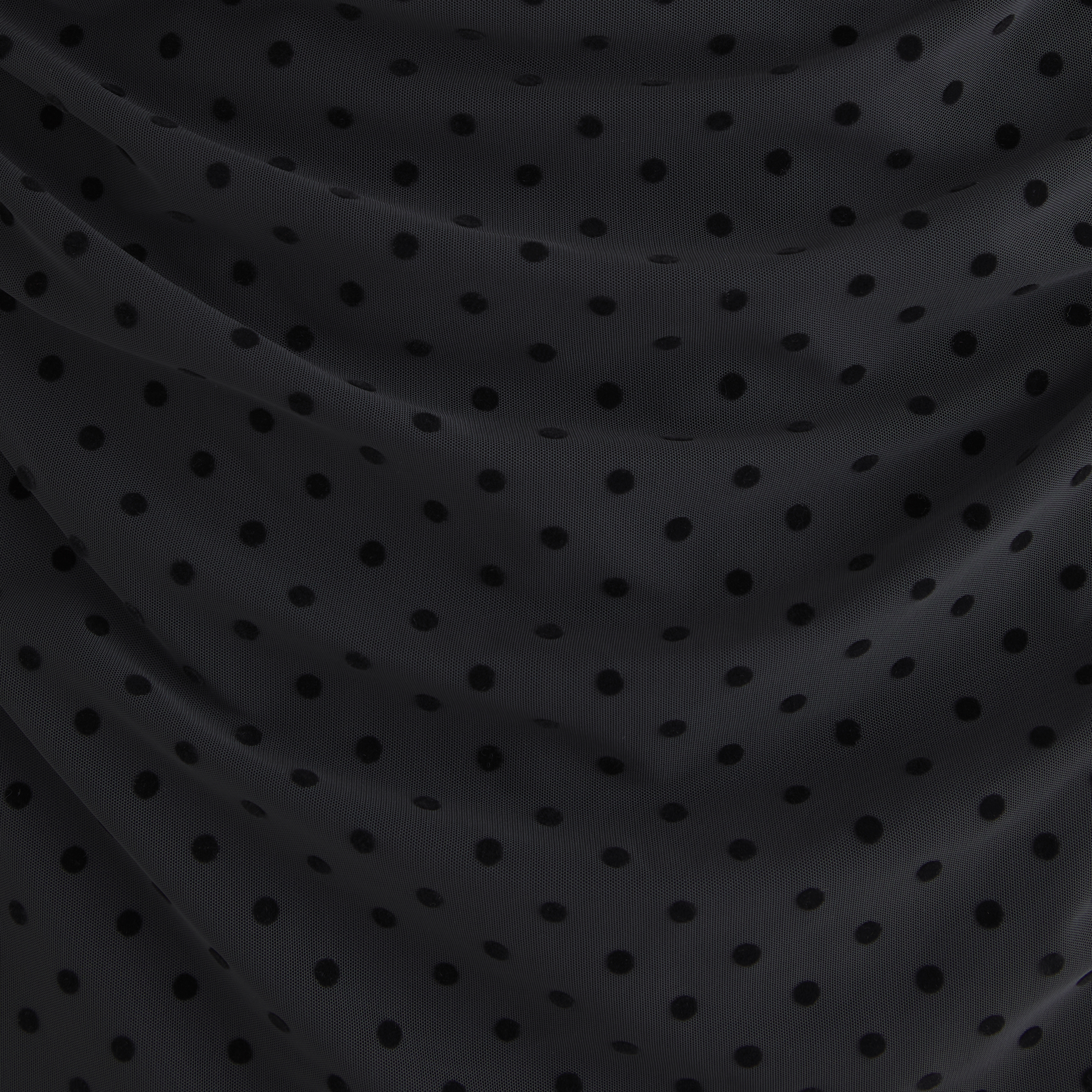 Abercrombie & Fitch Bra-free Long-sleeve Mesh Maxi Dress In Black