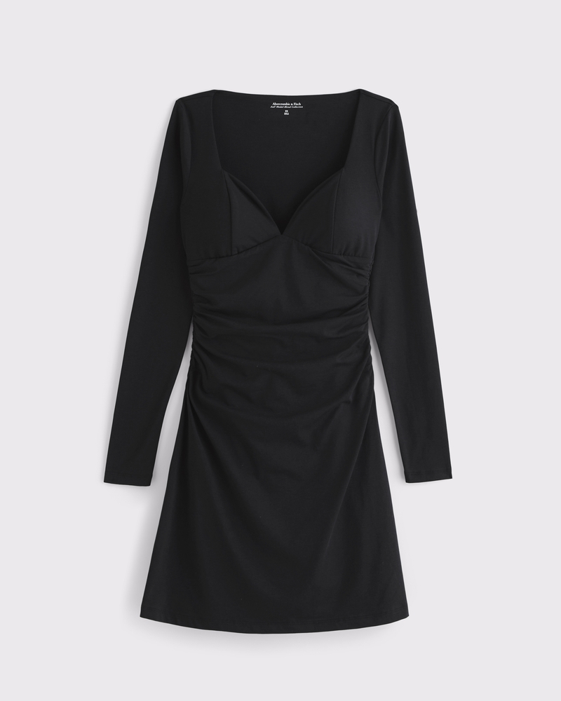 A&F Zoe Bra-Free Long-Sleeve Knit Mini Dress