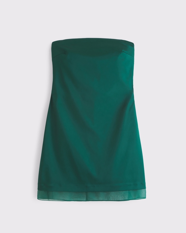 The A&F Scarlett Strapless Satin Sculpt Skort