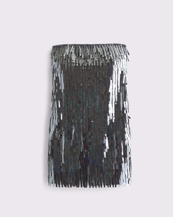 The A&F Scarlett Strapless Fringe Skort