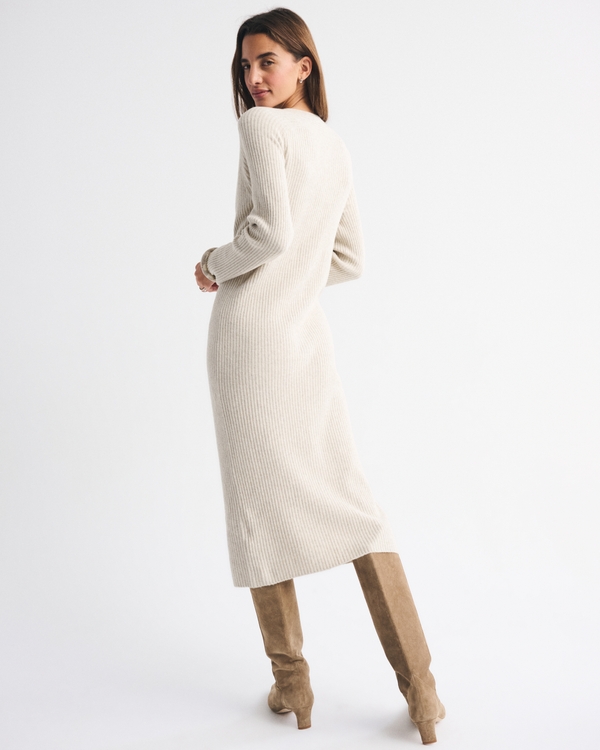  Duster Maxi Sweater Dress