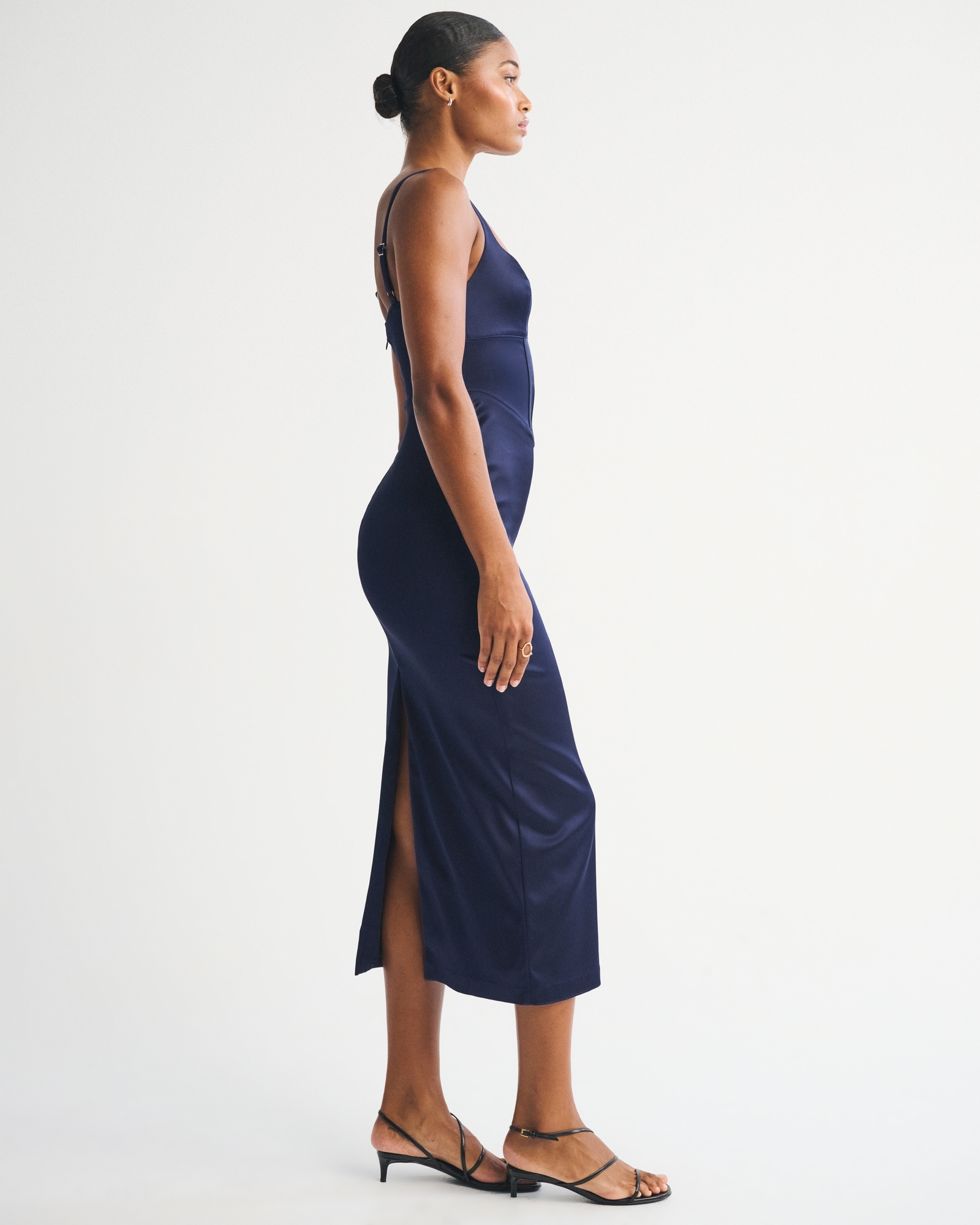 Abercrombie & Fitch Corset Sequin Midi Dress | Arden Fair