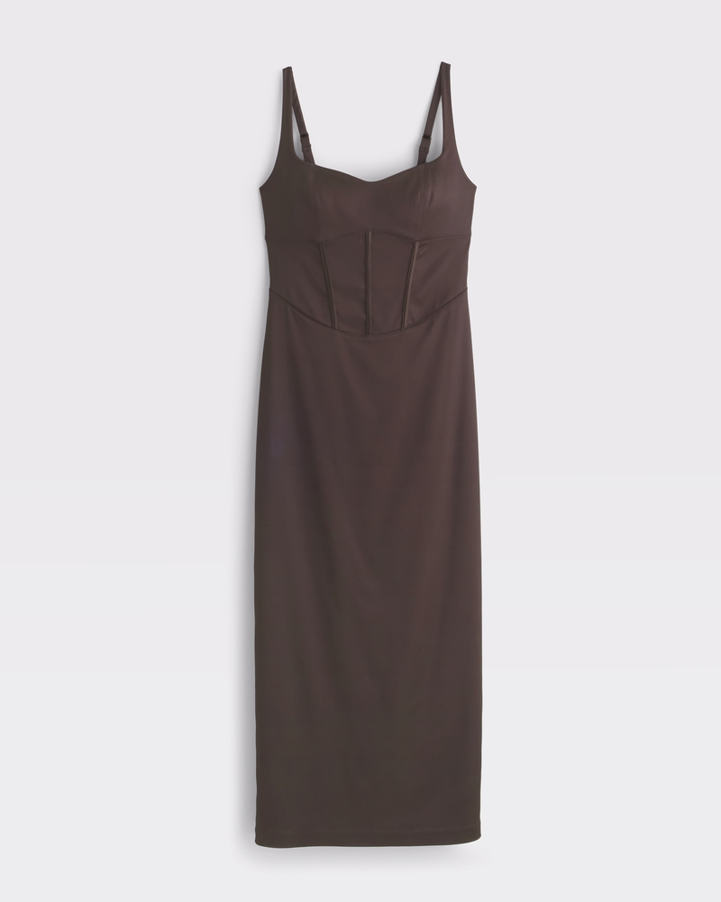 abercrombie corset seamed midi dress Abercrombie corset seamed midi