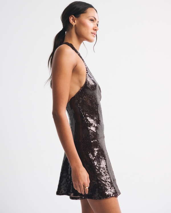 Women's Sequin Wrap Mini Dress | Women's Clearance | Abercrombie.com