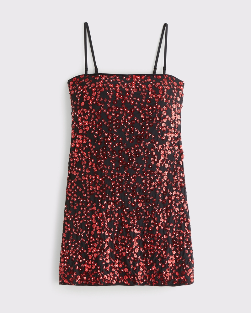 The A&F Scarlett Strapless Sequin Skort