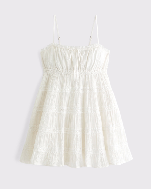 Women's Lace Tie-Front Mini Dress | Women's Dresses | Abercrombie.com