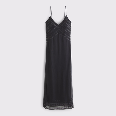 Женские платья Abercrombie & Fitch Tie-Back Beaded Slip Midi Dress